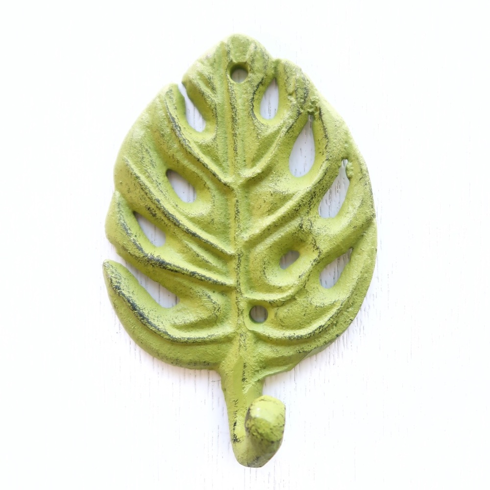 SOLD Monstera Cast Iron Coat Hanger
